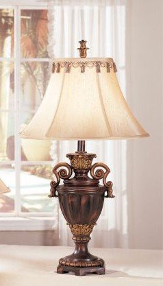 Set of 2 Table Lamps in Dark Bronze Finish