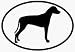 Rhodesian Ridgeback Oval Sticker