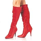 Ladies Vanity-2013, 4 Pull-On Cuffed Knee Boot, 1 2 Inside Zip by Pleaser