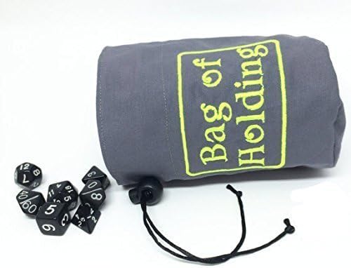 Bag of holding dice bag, yellow embroidered bag