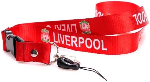 CLOSEOUT LIQUIDATION: Liverpool F. C. RED Team Lanyard Mobile Phone MP3, keychain holder