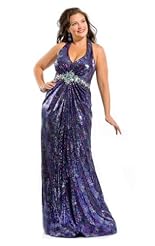 Plus Size Sexy Chiffon/Taffeta/Tulle Beaded Crystal Crystals Open-Back Applique Backless Lace  Dress