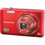 Olympus VG-160 14MP 5X 26MM HD Magic Filters Digital Camera (Red)