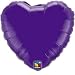 Foil Solid Colour Balloons | 18 Quartz Purple Heart Foil