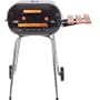 Meco Charcoal Grills - 4101 Charcoal Bbq Grill With Fold Down Right Side Table - Black