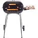 Meco Charcoal Grills - 4101 Charcoal Bbq Grill With Fold Down Right Side Table - Black