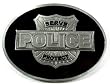 Police Enamel Pewter Buckle