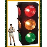 New Large Blinking 3-Sided Traffic Light Signal Lamp