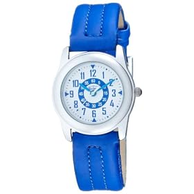 Scout - 280306001 - Montre Enfant - Gar�on - Quartz analogique - Bracelet Cuir Bleu - Boitier Acier