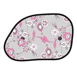 Stylish car pink flower foldable sunshade - girls accessories