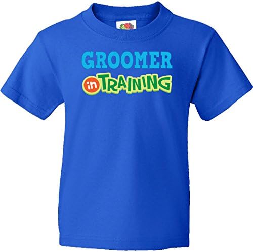 Inktastic Big Boys' Groomer in Training Youth T-Shirts Youth Small Royal Blue
