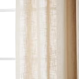 Faux Linen Grommet Curtain- Two 50"W X 84" L Pair - Natural - SL - NewArrivals