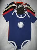 Nike Girl Boy Lap Shoulder Bodysuit 5 piece Size 9-12 mths, Navy,Red,Black,Blue