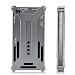 Koolertron(TM) Aluminium Alloy Back Cover Case for Iphone 4 4S Silver