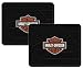 A Set of 2 Molded 14" x 17" Utility Mat - Harley Davison Shield and Bar