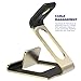 Apple Watch Stand - Poetic iPhone iwatch Dual Stand charging station holder cradle dock Updated Version[Loft] - Aluminum Stand with TPU Dock [Charging Cable & Watch Case & Watch NOT INCLUDED] for Apple Watch Gold (3-Year Manufacturer Warranty From Poetic)