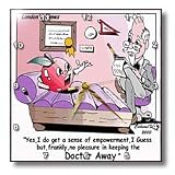 Londons Times Funny Society Cartoons - An Apple A Day - Wall Clocks