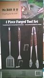 Mr. Bar-B-Q: 4 Piece Forged Tool Set