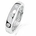 RAFAELA DONATA 925/- Sterling Silber rhodiniert Ring mit Zirkonia wei�