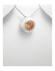 CZ Pendant Necklace In 92.5 Sterling Silver