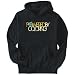 Hoodie Mens Black " Powered by Coloring " Hobbies X-Small