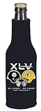 2010 SUPER BOWL HELMET STEELERS PACKERS BOTTLE KOOZIE