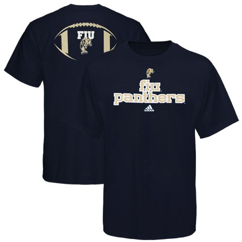 adidas Florida International Golden Panthers Backfield T-Shirt - Navy Blue (Medium)