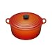 Le Creuset Cast Iron Round Casserole, Volcanic, 22 cm