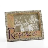 Rejoice Photo Picture Stone Carved Look Frame By Faith # 61209