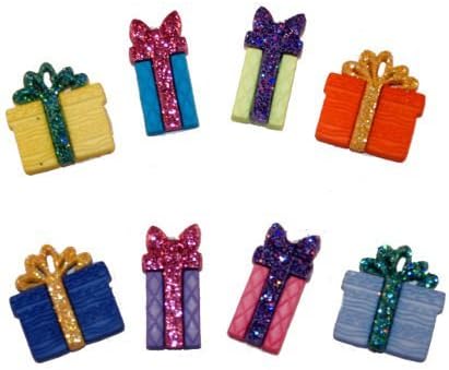 U-B Charmed It's Time To Open Up Your Presents Charms, Compatible with all Rubber Band Bracelets (8 Charms-Styles and Colors May Vary)