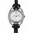 Opex - 2390J1 - Montre Mode Femme - Sable - Quartz analogique - Bracelet en Cuir noir, boucle bross�