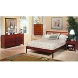 IMAGE OF Queen Platform Bedroom Set in Light Cherry