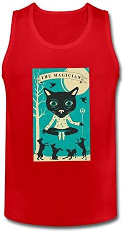 dyh5l1q Men's The Magician Tarot card Tank Top 100% Cotton