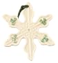 Belleek Snowflake Christmas Ornament