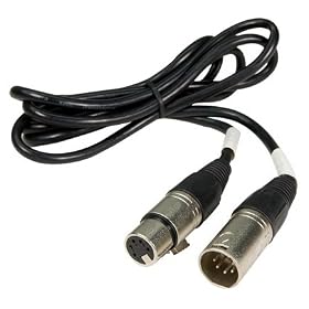 Brand New Chauvet Dmx5p10ft 10 Foot DMX Lighting 5 Pin XLR Female to Male DMX Cable by Chauvet