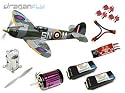 Combo With Power System RAF Spitfire British WW2 Fighter Warbird Electric RC Airplane ARF Kit