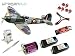 Combo With Power System RAF Spitfire British WW2 Fighter Warbird Electric RC Airplane ARF Kit