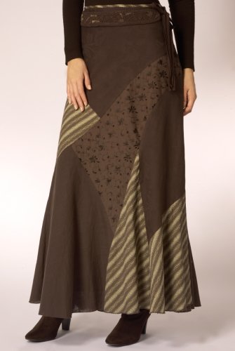 Per Una Patchwork Belted Skirt clothing