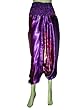 Harem Pants Hippy Bohemian Purple Satin Yoga Wear Dance Wear Capri