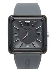 Kenneth Cole Reaction RK1261 Grey Square Face Grey strap Womans Watch