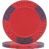 100 LAS VEGAS EDGE SPOT NEXGEN Poker Chips - Red