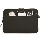 Black Neoprene Netbook 10" Laptop Sleeve Case - MSI Wind - Acer Aspire One 6 Cell - Asus EEE PC - HP Mini - Cloudbook - 10" Netbook Computers and Smaller