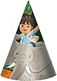 Amscan Diego's Biggest Rescue Birthday Party Paper Cone Hats, 6", Multi