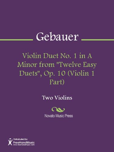 Violin Duet No. 1 in A Minor from 