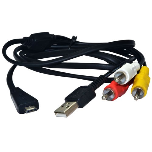Camera Data Cables for 1 x Sony DSC- W350 USB/AV Cable
