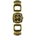 Fossil  Ladies Naturally Modern Square Link Bracelet Watch With Wooden Detail