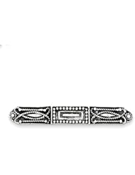 Sterling Silver Antiqued Pin, Best Quality Free Gift Box Satisfaction Guaranteed