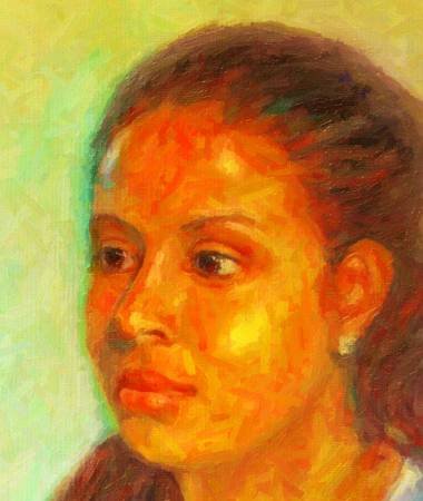 Custom Order #DT-5FN, Oil on Canvas, Custom Painting of The Person You Love, For 1 Person of Customer's Choice, Style: Photo-Realism, with Signature Text 