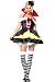 Sexy 3Pc Alice In Wonderland Queen Of Hearts Halloween Costume