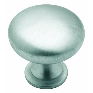 Amerock BP1910-26D Metal Finishes Knob Elegant Brushed Chrome, 1-1 4-Inch Diameter by 